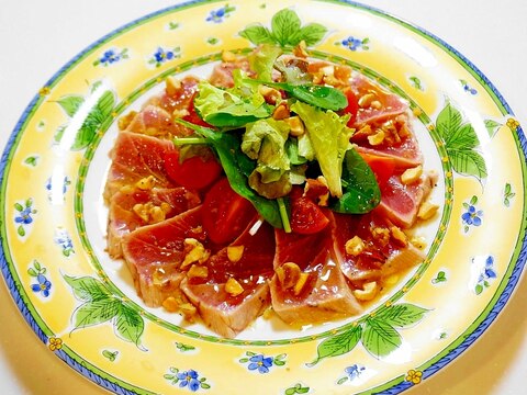 レストランの前菜が食卓に！マグロのカルパッチョ